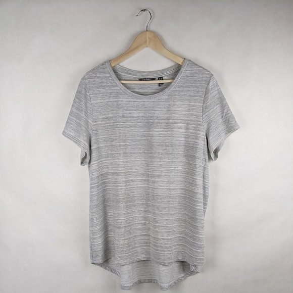 Lisa Rinna Tops - Lisa Rinna Collection Grey Short Sleeve Tee 1X
